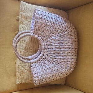 Raffia small tote